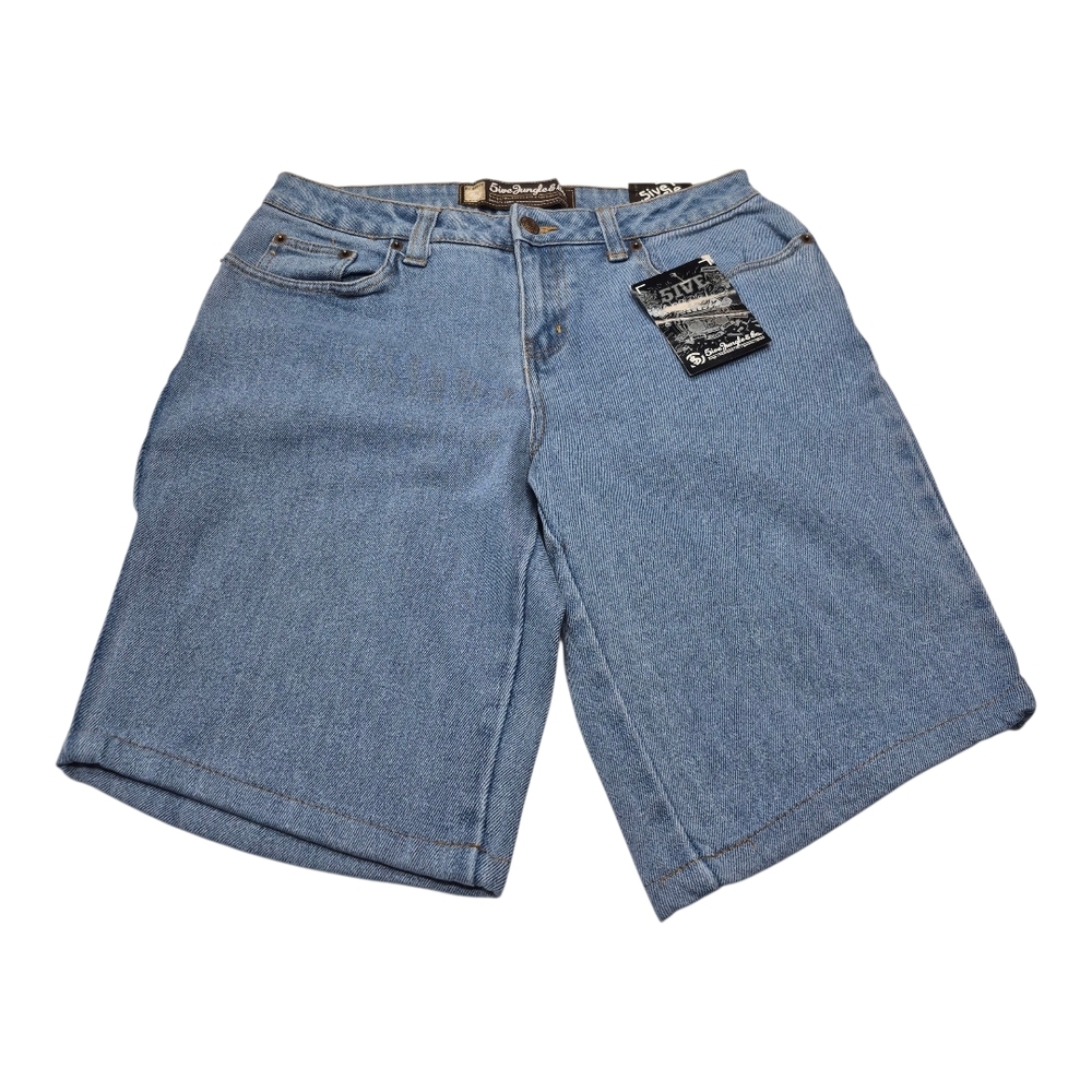 New 5ive Jungle & Co Men's Size 28 Blue Denim Jorts Shorts  Unisex